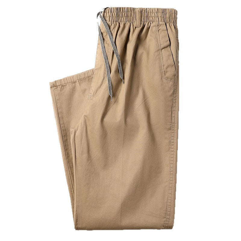 Pure Cotton Men's Casual Pantalons Printemps et Autum Men's Business Casual St