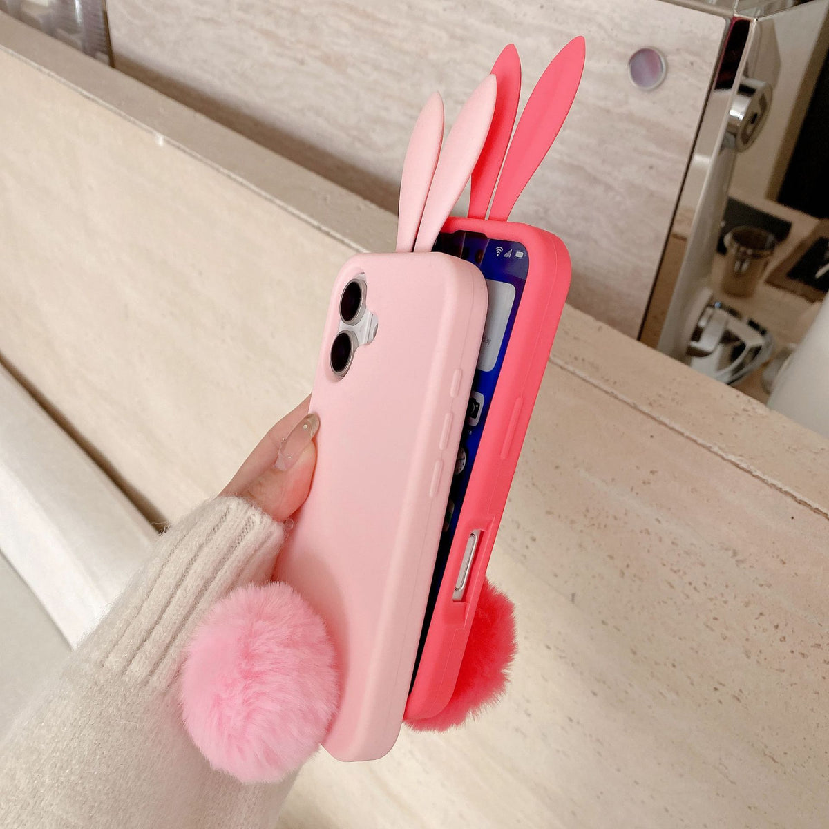 Long-eared bunny phone case