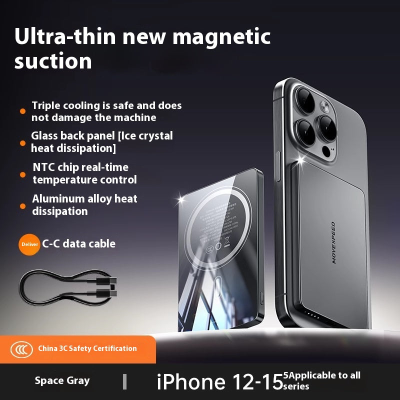 Magsafe Portable Compact Magnetic Wireless Power Bank