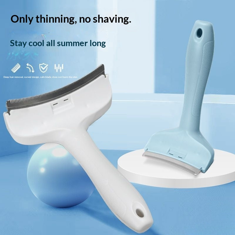 Outil d'affinage de la fourrure de chat Brosse à déchiquetage à double usage pour chats