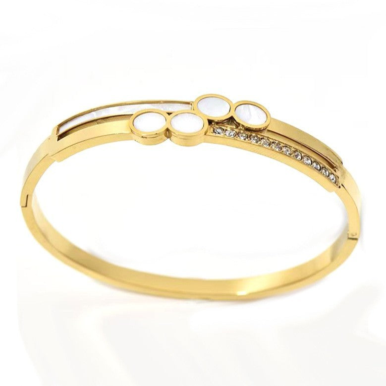 Acier inoxydable minimaliste géométrique Grand modèle mural Titanium Bracelet en acier