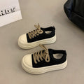 Chaussures de la plate-forme supérieure noire pour femmes