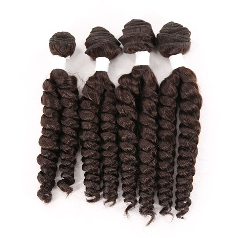 Ensemble de rideaux de cheveux en fibre chimique