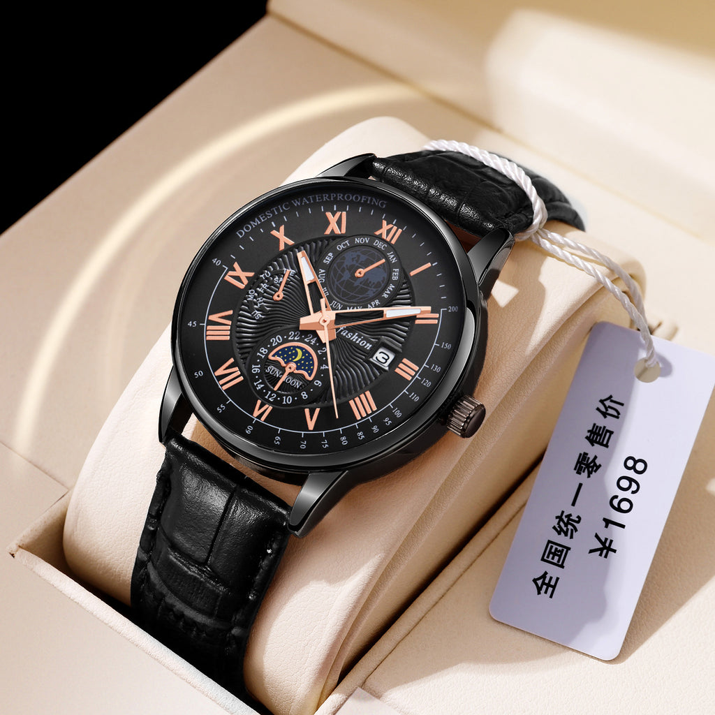 Montres pour hommes Calendrier lumineux non mécanique