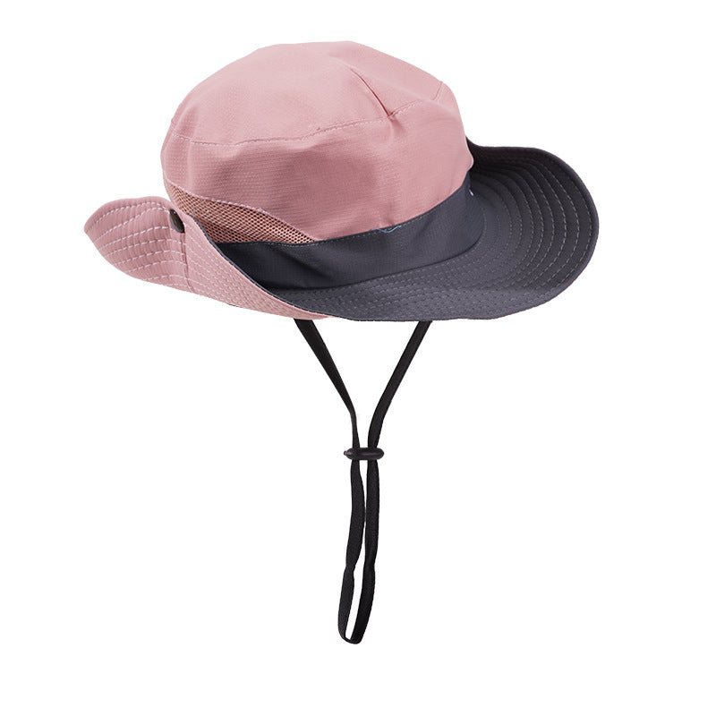 Chapeau à seau large en forme de soleil prêt à la queue de cheval