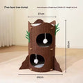 Arbre de chat à plusieurs niveaux avec lit de chat intégré et grotte