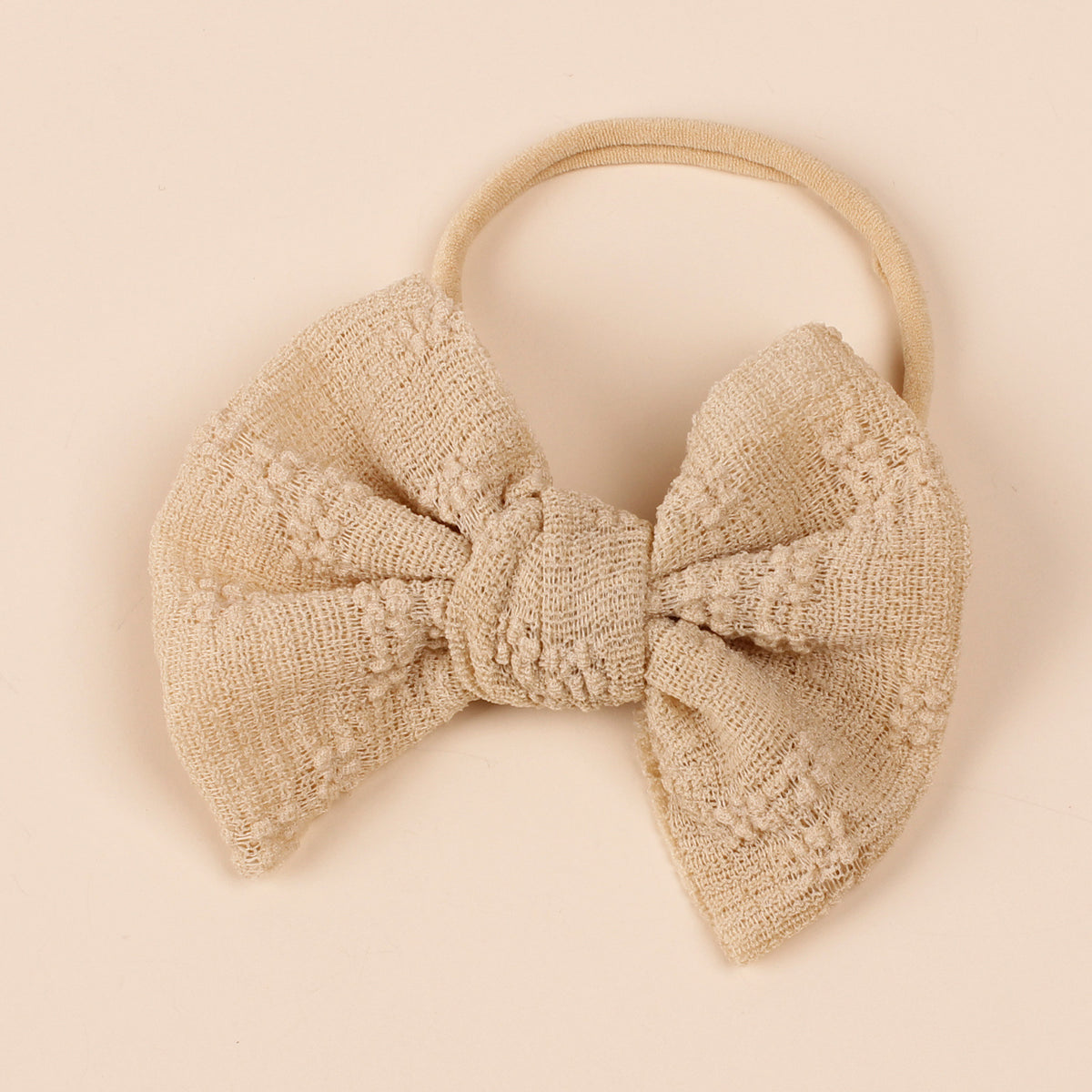 Bande de cheveux pour enfants Mesh Bow Hairband Nylon Narrow Headband Bow Hair Accessoires