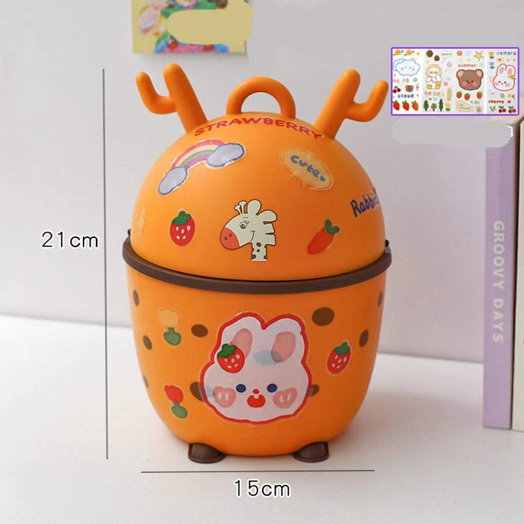 Poubelle de bureau Poubelle de bureau Organisateur Bucket Bureau Mini ours Poubelle de bureau