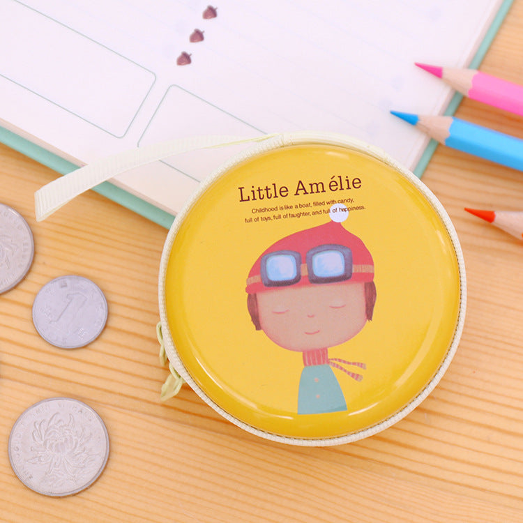 Coréen mignon cheval fer élément fille portefeuille zéro mini poche oreille paquet pièce porte-clés