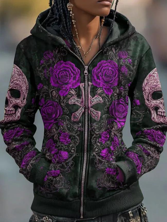 Sweatshirt femme à capuche à capuche à la mode