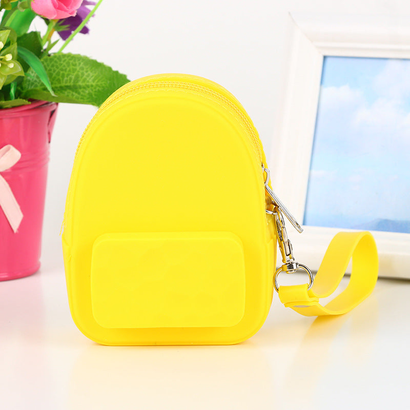 Beau sac à main portable pour écouteur en silicone