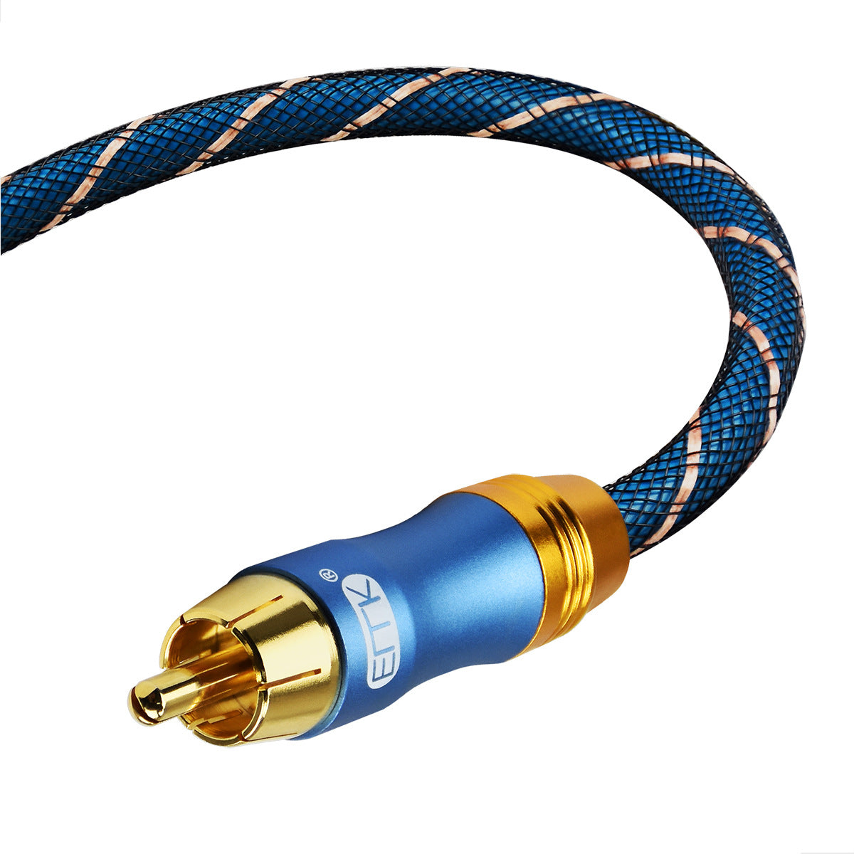 Câble audio coaxial câble numérique câble coaxial câble coaxial 3 mètres plaqué or
