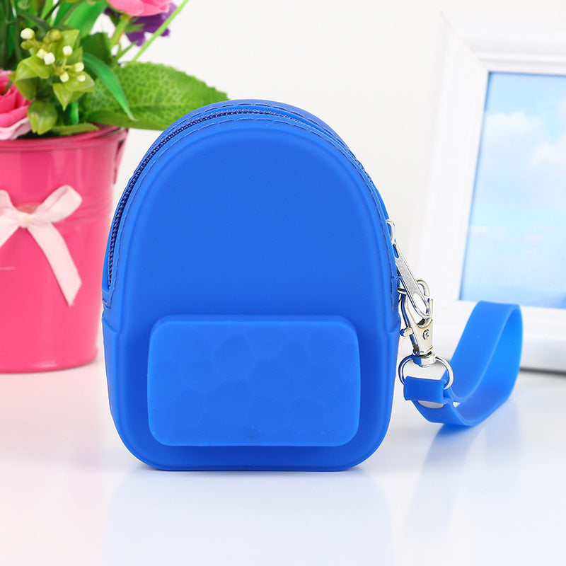Beau sac à main portable pour écouteur en silicone
