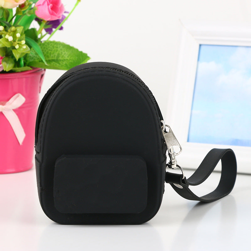 Beau sac à main portable pour écouteur en silicone