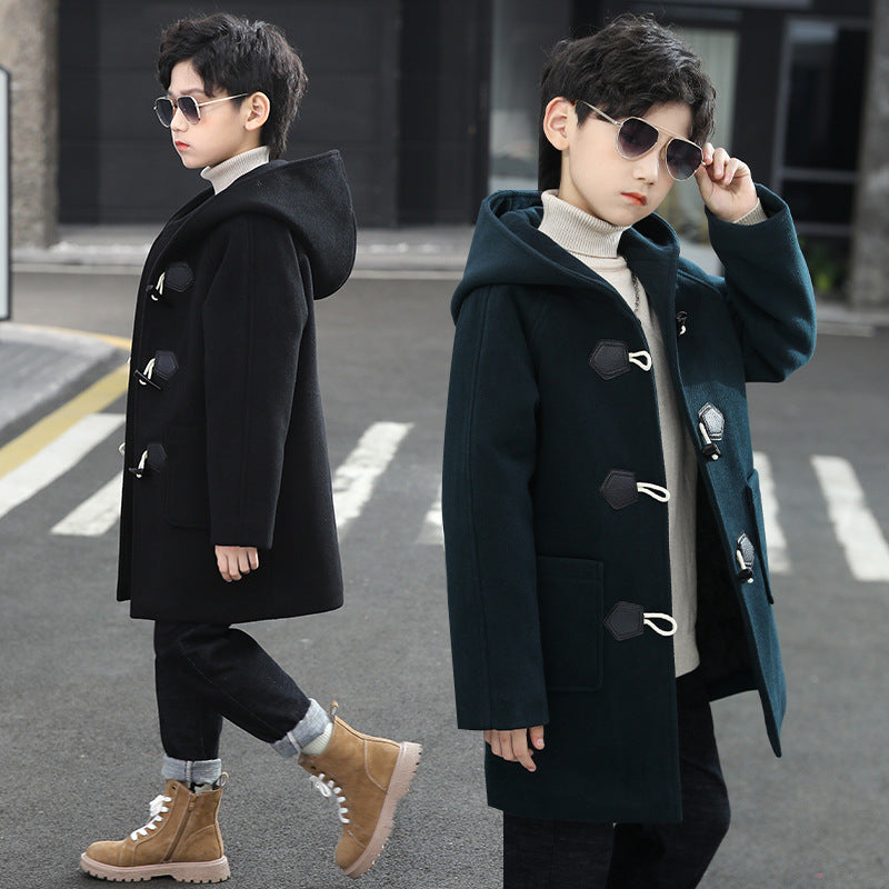 Manteau de laine épaissé garçon