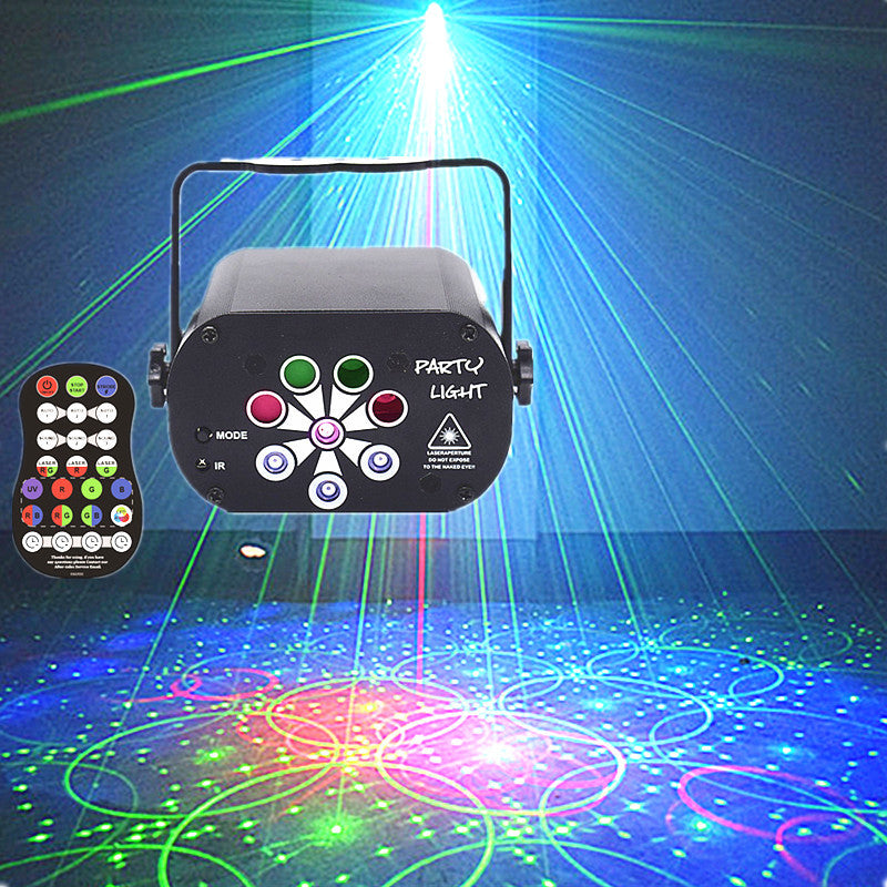 LED scène lumière laser projecteur Disco lampe avec contrôle de la voix son feux de partie pour la maison