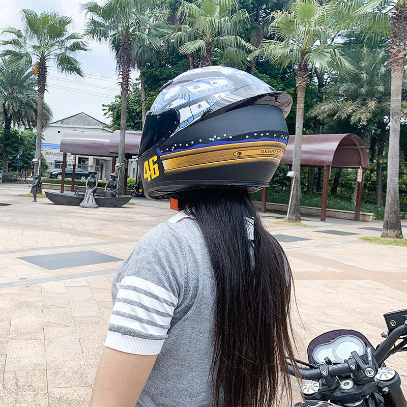 Casque de moto d'hiver pour hommes et femmes