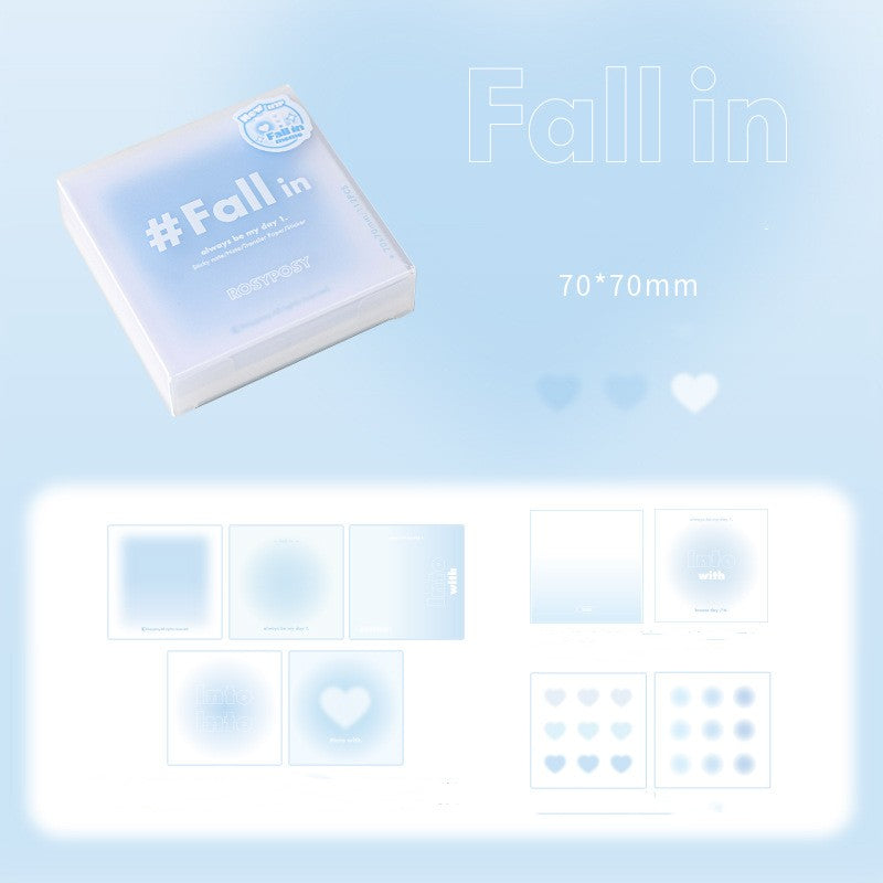 Cheek Blue Cheek Purple Ink Gradient Sulfate Paper Box Notepad