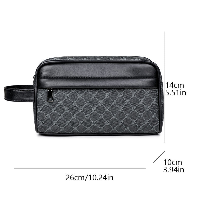 Sac à main imprimé de mode vintage pour hommes