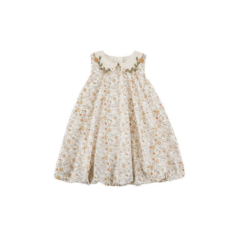 Filles Brodé Lapel Bud Jupe