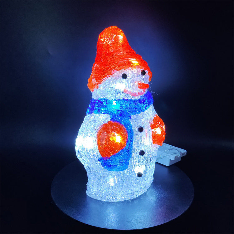Décoration de fenêtre en acrylique époxy Snowman Diy