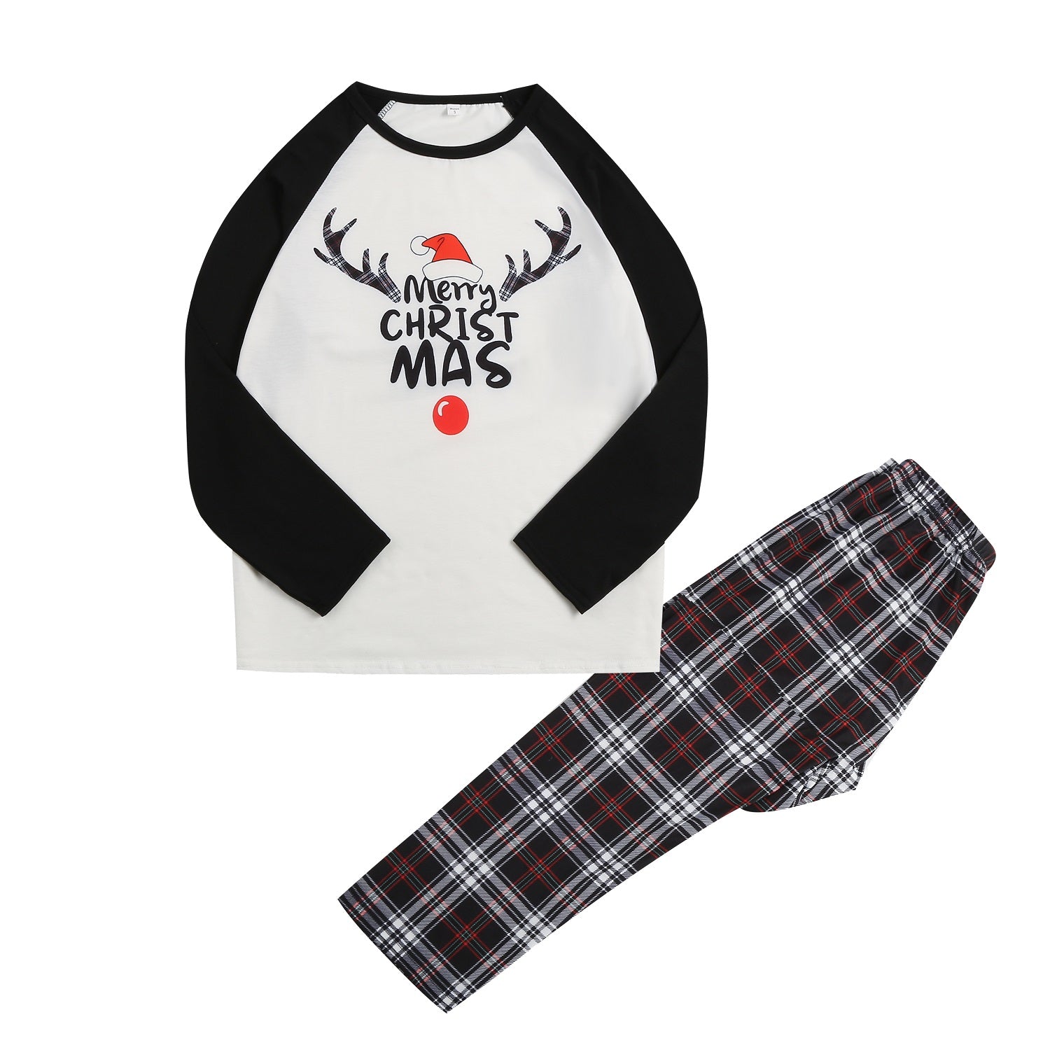 Ensemble de pyjamas à manches longues pour enfants d'enfants de Noël
