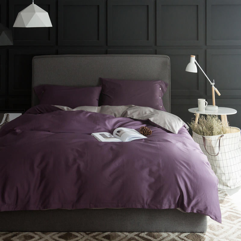 Tout le coton 60 satin quatre pièces de coton à longue tige