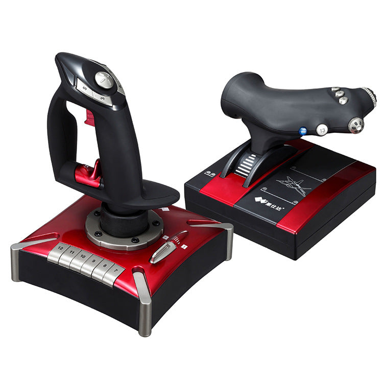 Contrôleur de vol de simulation d'ordinateur USB Joystick
