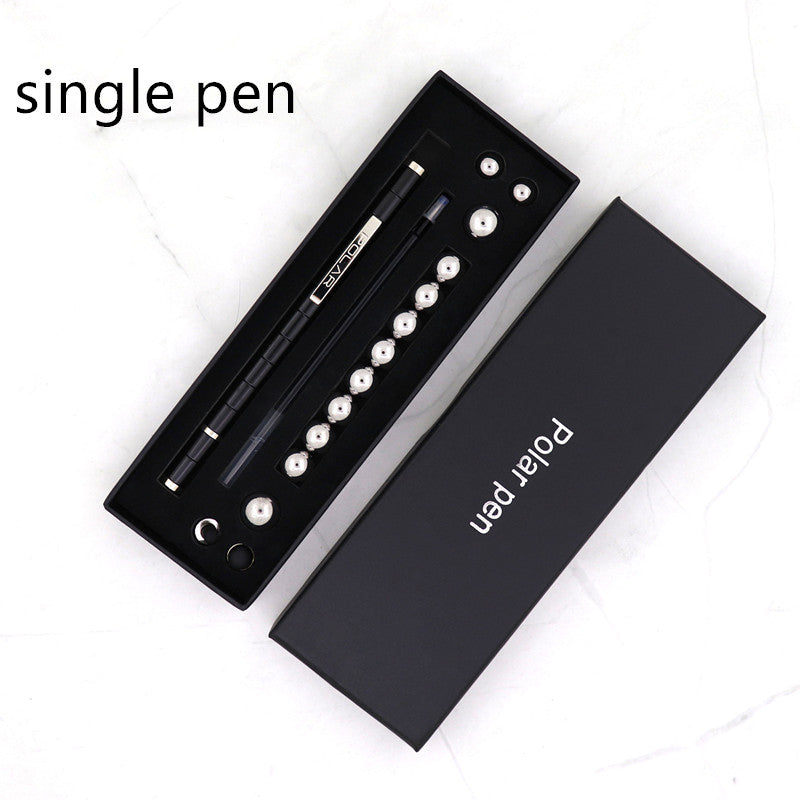 Stress Reducer Relief Toys Cadeau Boîte amusante en or noir Kits Fidget stylo polaire magnétique avec