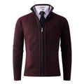 Amazon Temu Grande Taille Automne et d'hiver Fleece-Line Thickened Men's Sweater Knitted Card