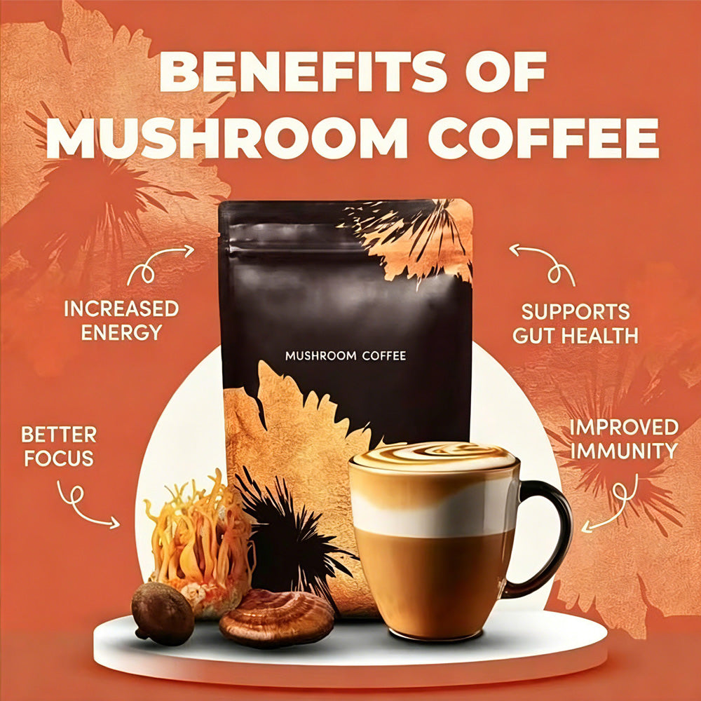 Café instantané de champignons biologiques