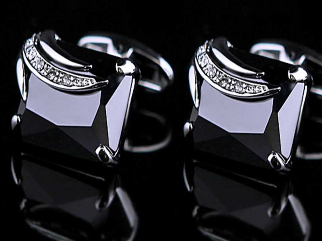 Angel Zircon Verre Cristal Boutons de manchette Boutons de manchette