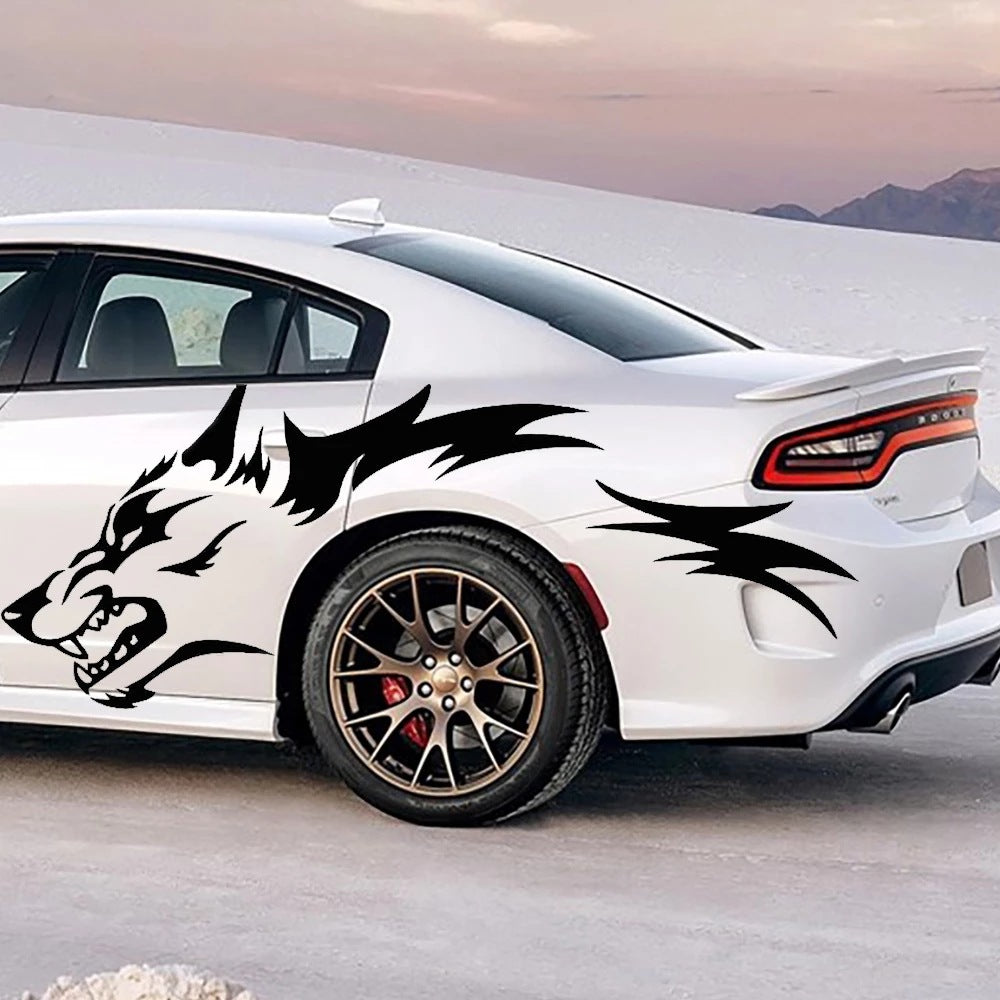 Simple Wolf Totem Décoration Automobile Sticker