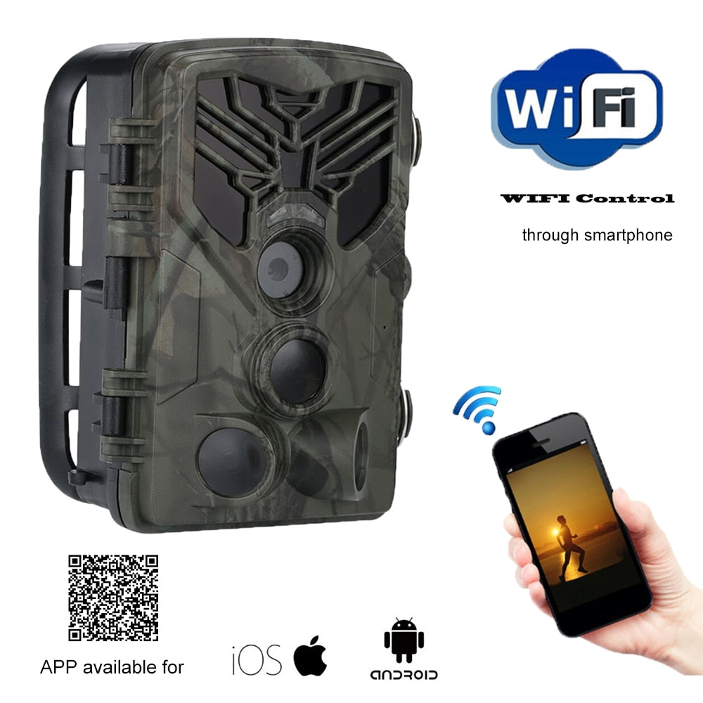 Caméra de suivi de terrain Live Wifi APP Caméra de chasse Bluetooth Wi-Fi830 20MP 1080P