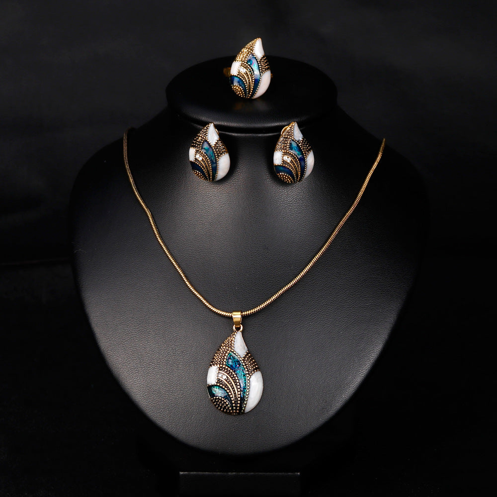 Ensemble de bijoux à goutte d'eau
