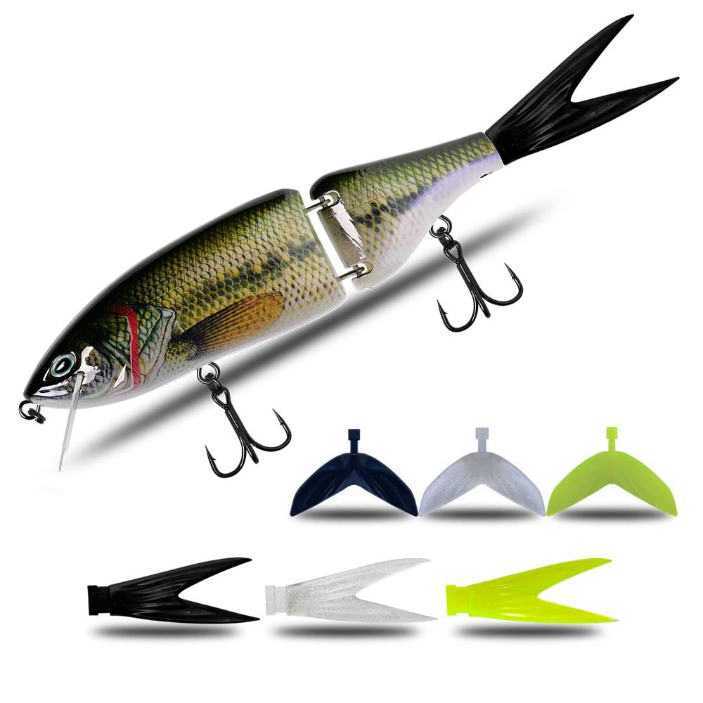 Luya flottant plusieurs sections Baignade Bait Brut Bait Hard Bait Basse Bâton de chien