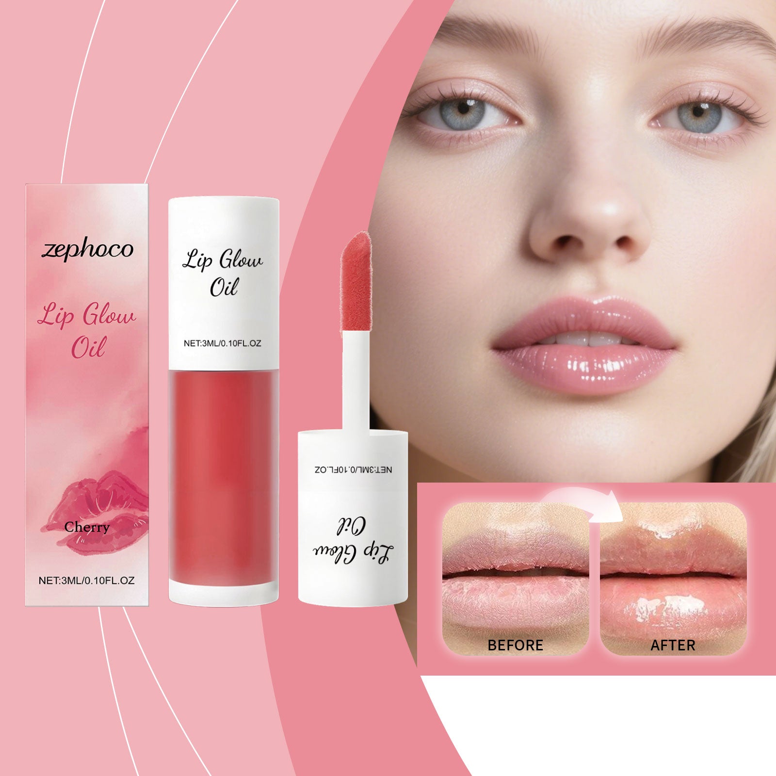Hydratant lip Gloss Oil Cherry