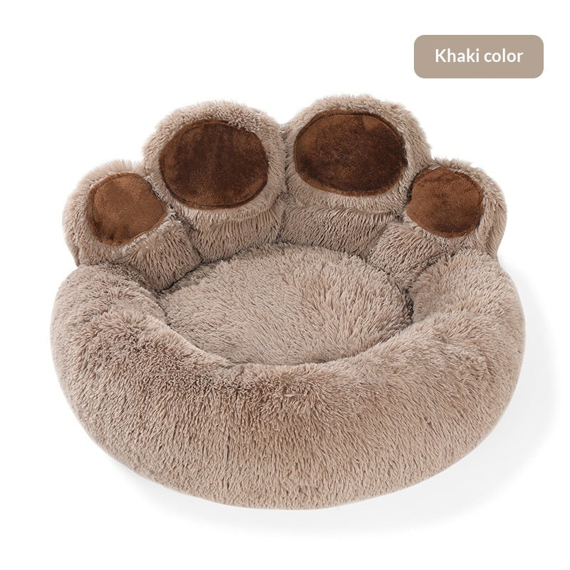Nid de patte d'ours chaud en hiver