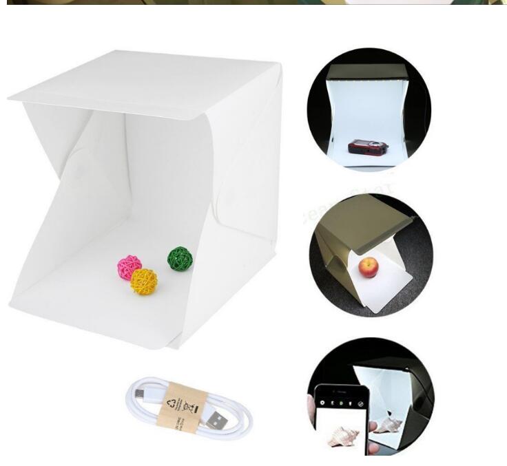Mini LED pliant studio lumière douce photo lampe petite boîte photo portable