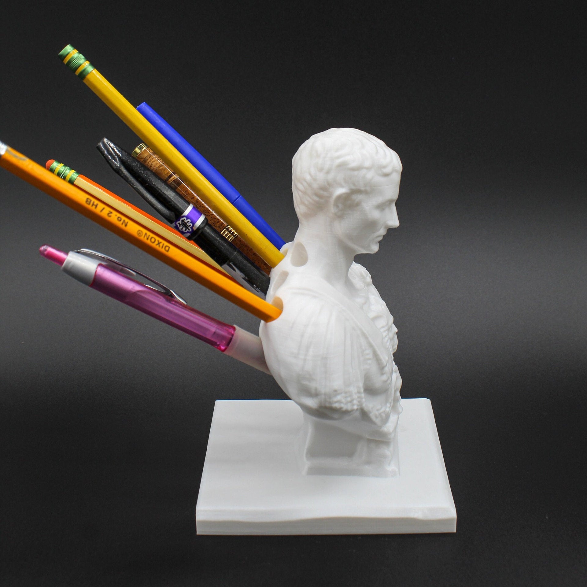 Porte-stylo Statue Porte-stylo de stockage Idées de modélisation Porte-stylo