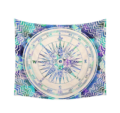 Indien Mandala Tapestry Vert Bleu Fleur Belle tapisserie murale 210x150cm Couverture de lit