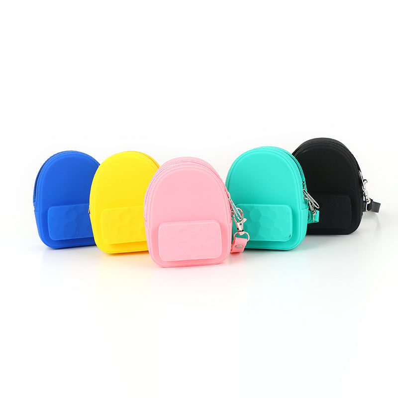Beau sac à main portable pour écouteur en silicone