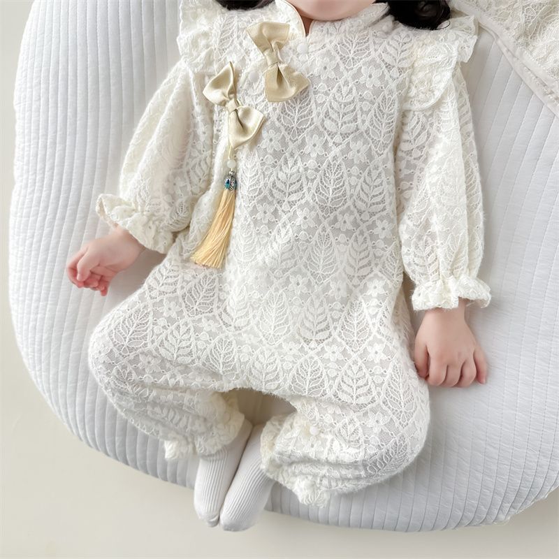 Princess Lace Long Sleeve Kids Bodysuit