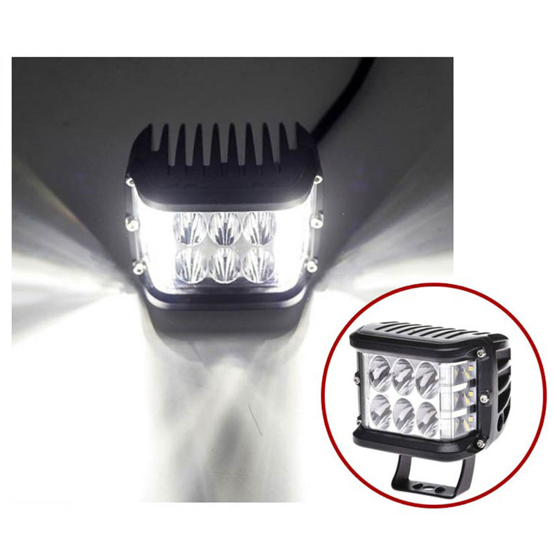 Projecteur lumineux à trois faces LED automobile