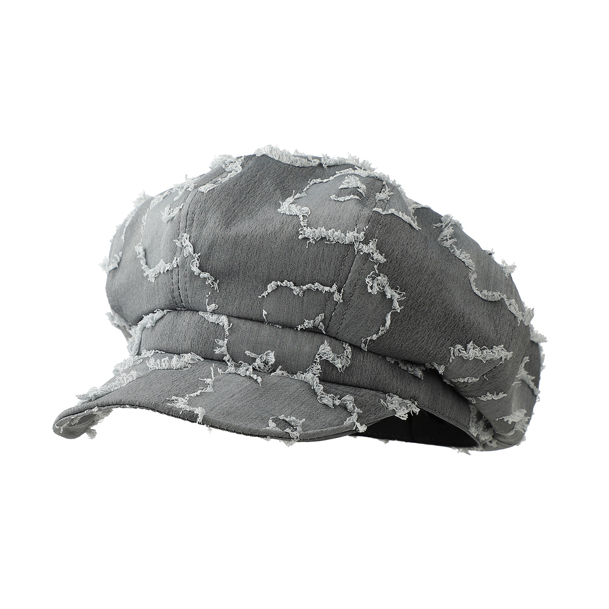 Casquette octagonale American Retro Fringed Star - Couleur solide simple