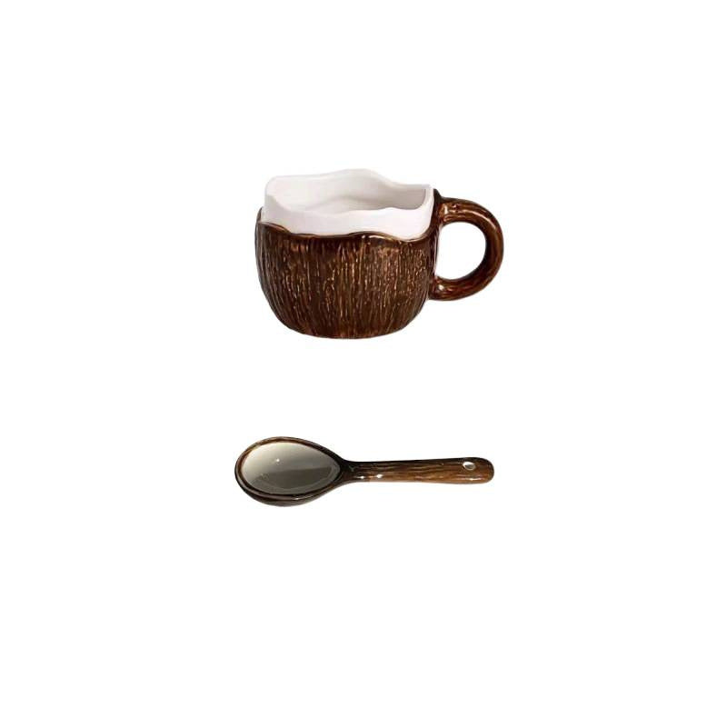 Mug de café à thème de coco créatif et mignon