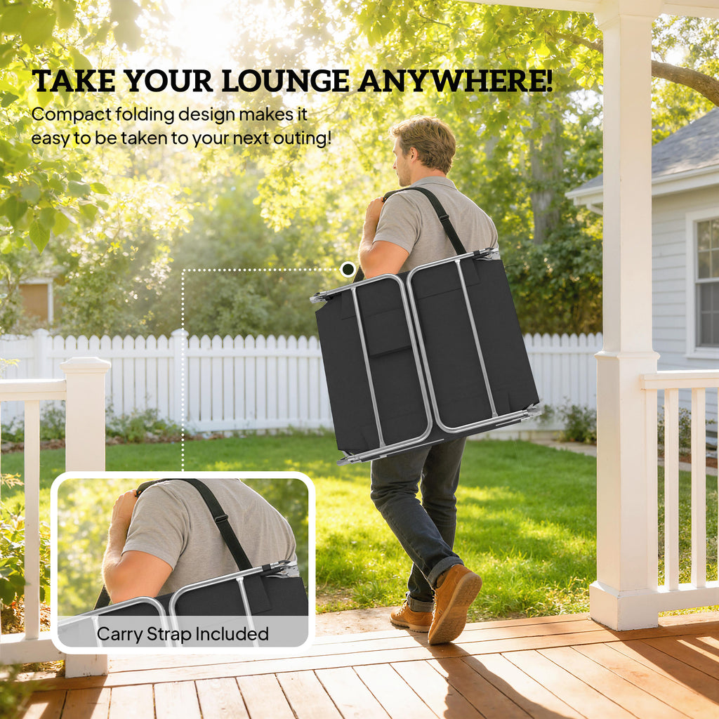2 chaises de tannage avec trou de taille