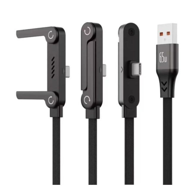 Pliable Stand Mobile Charge de données de jeu Type-C Câble de téléphone de jeu de charge ultra-rapide