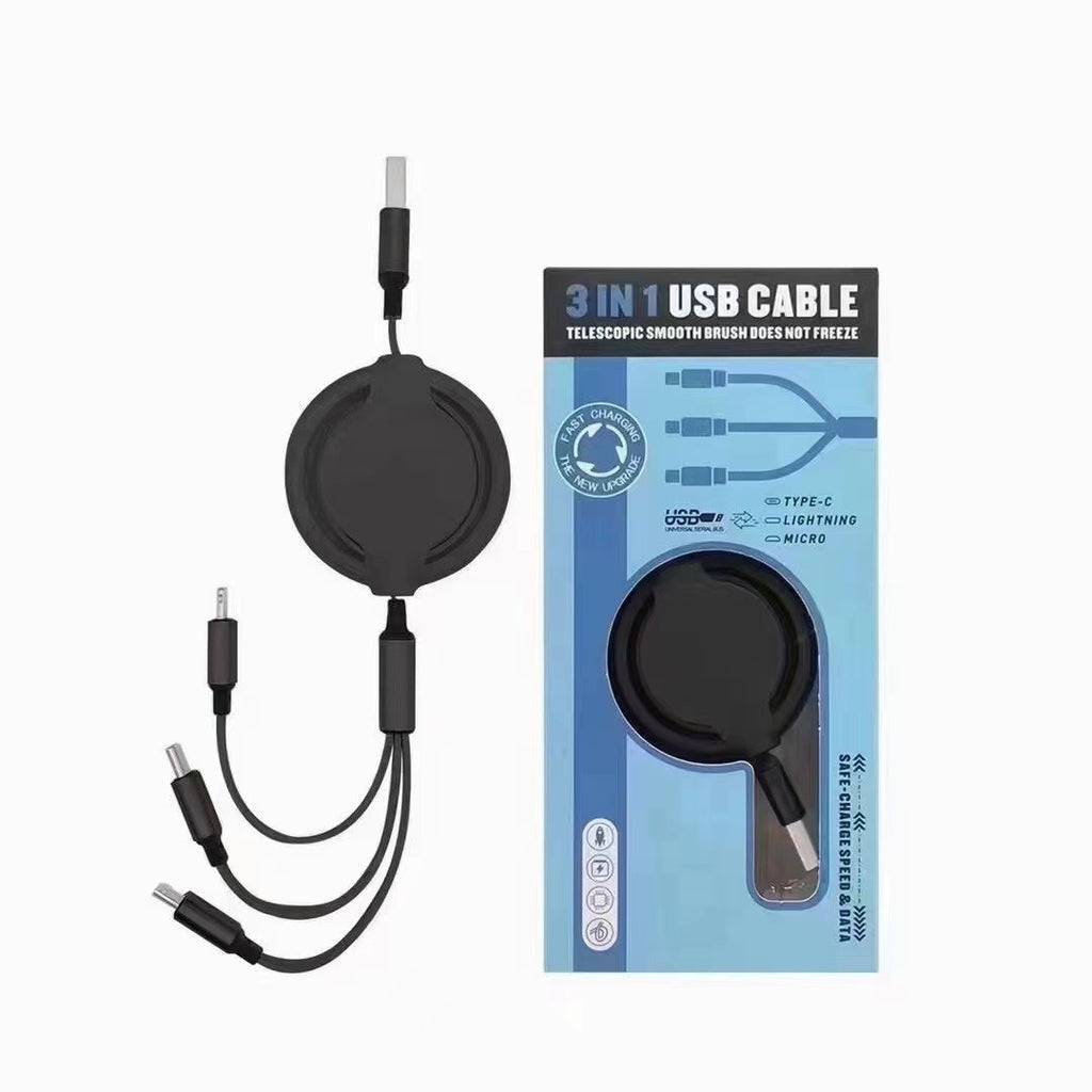 Câble de données de téléphonie mobile 3 en un