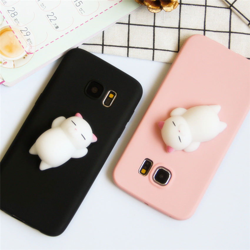 Étui de téléphone mobile Samsung cat tridimensionnel